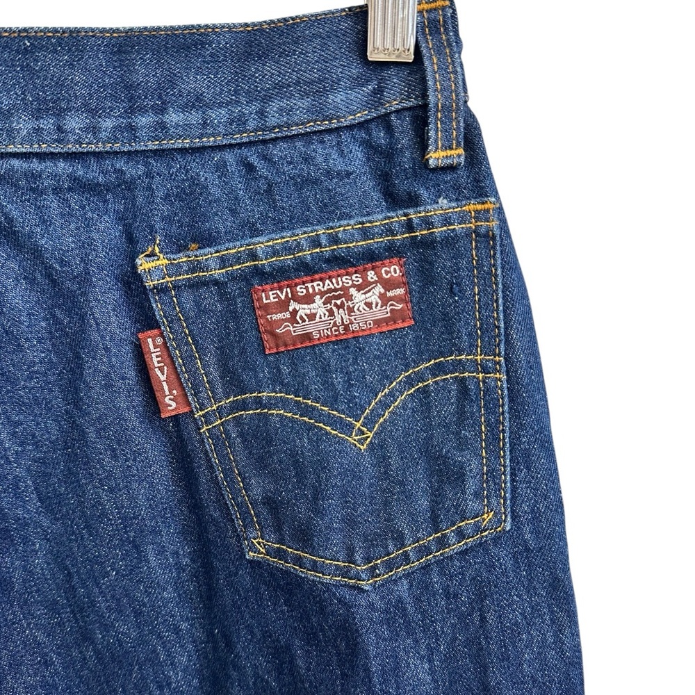 Vintage Big E Levi Strauss 1977-1980
Juniors Sz 15 Bootcut Jeans High
Waist - Picture 3 of 7